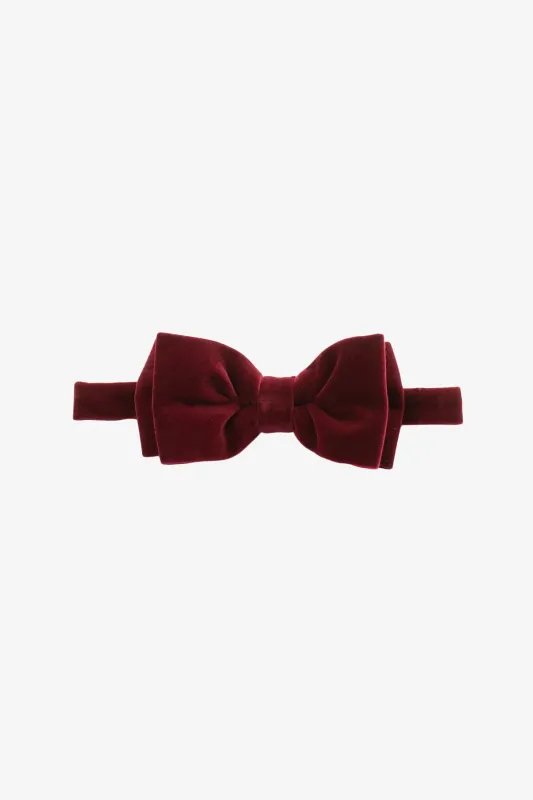 Bow Tie - Burgundy Velvet made by Anthony Squires