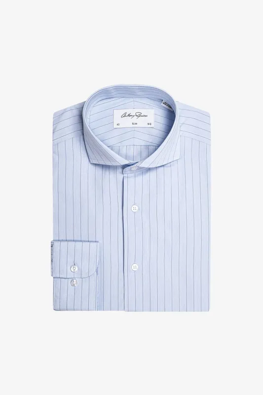 Alton - Light Blue stripe Shirt sold by Anthony Squires