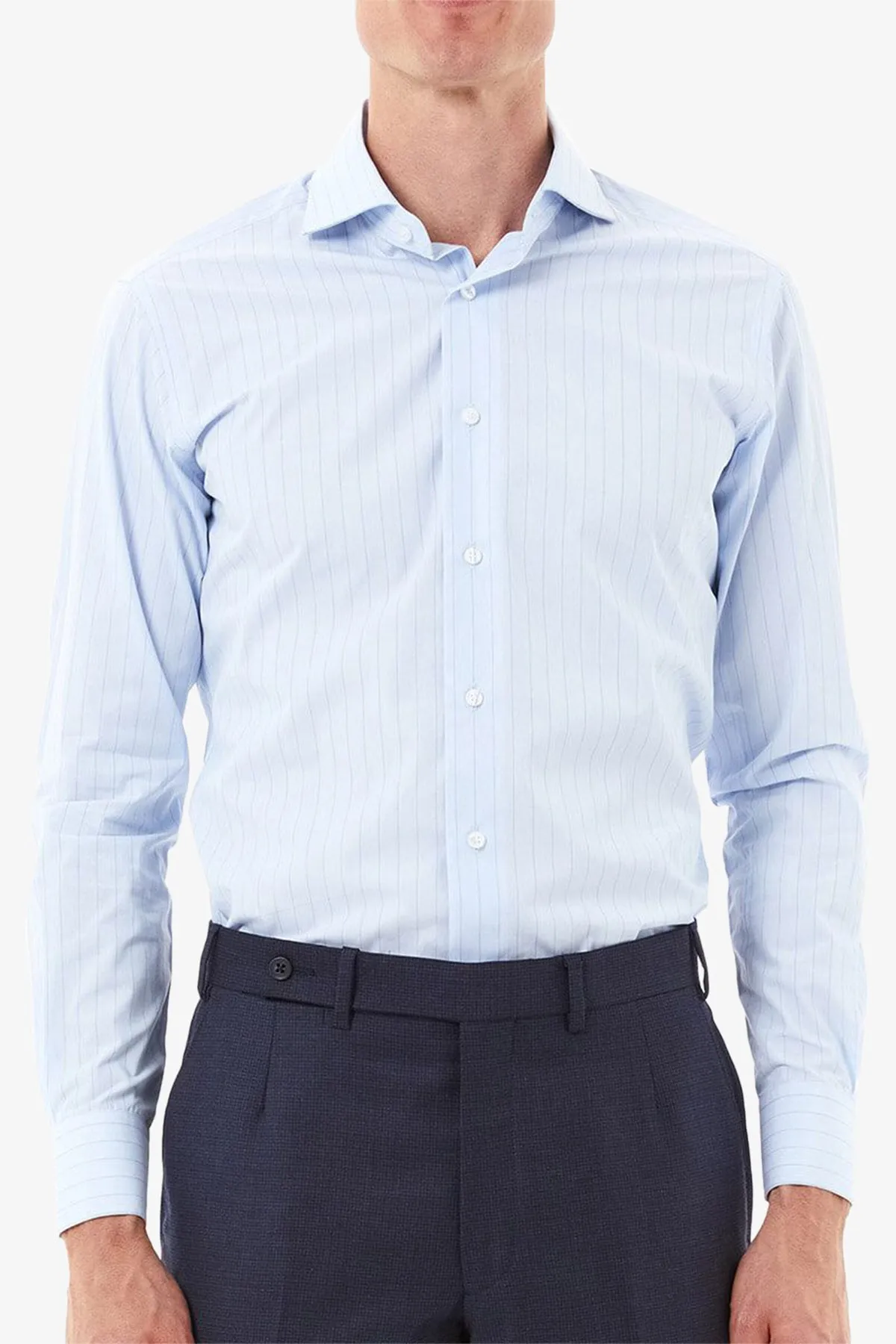 Alton - Light Blue stripe Shirt sold by Anthony Squires product image thumbnail 3