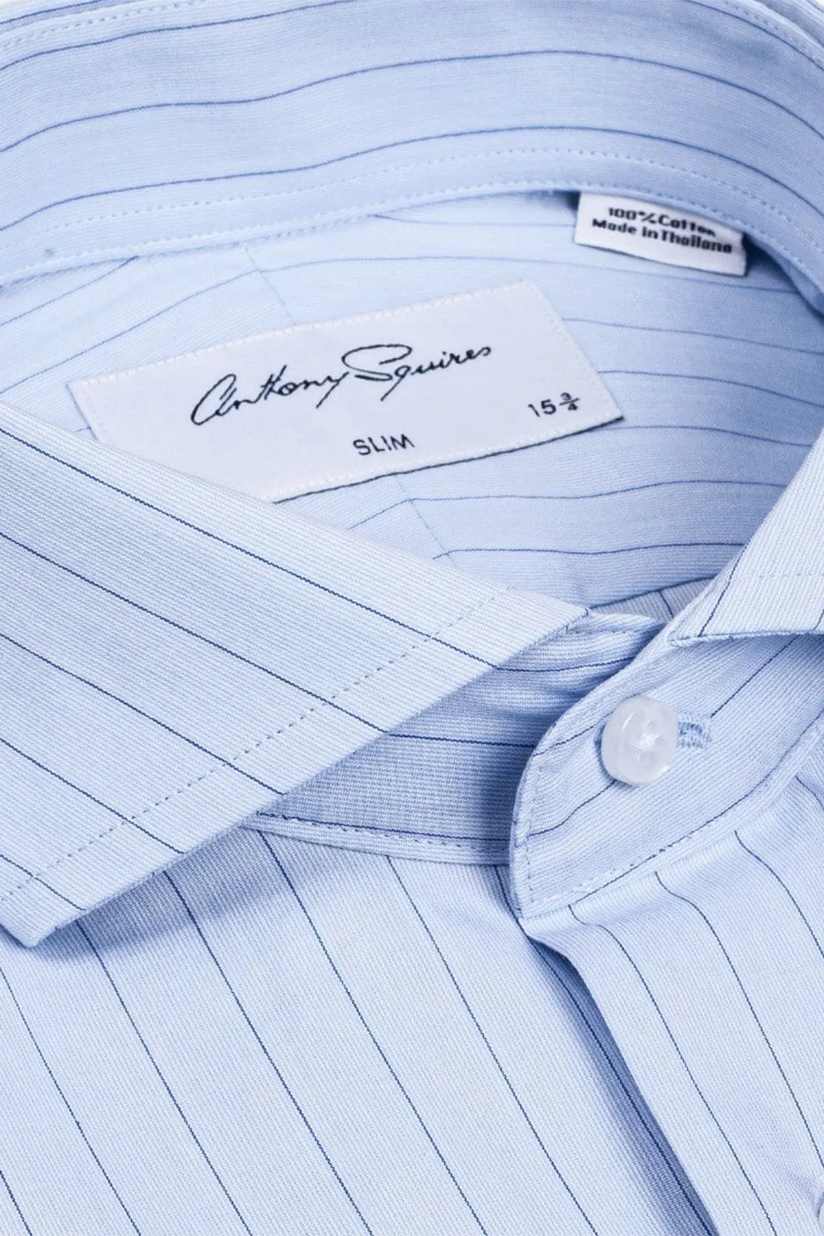 Alton - Light Blue stripe Shirt sold by Anthony Squires product image thumbnail 2