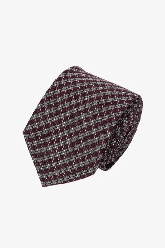 Tie - Silk red multi sold by Anthony Squires