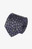 Tie - Silk mid blue small floral sold by Anthony Squires