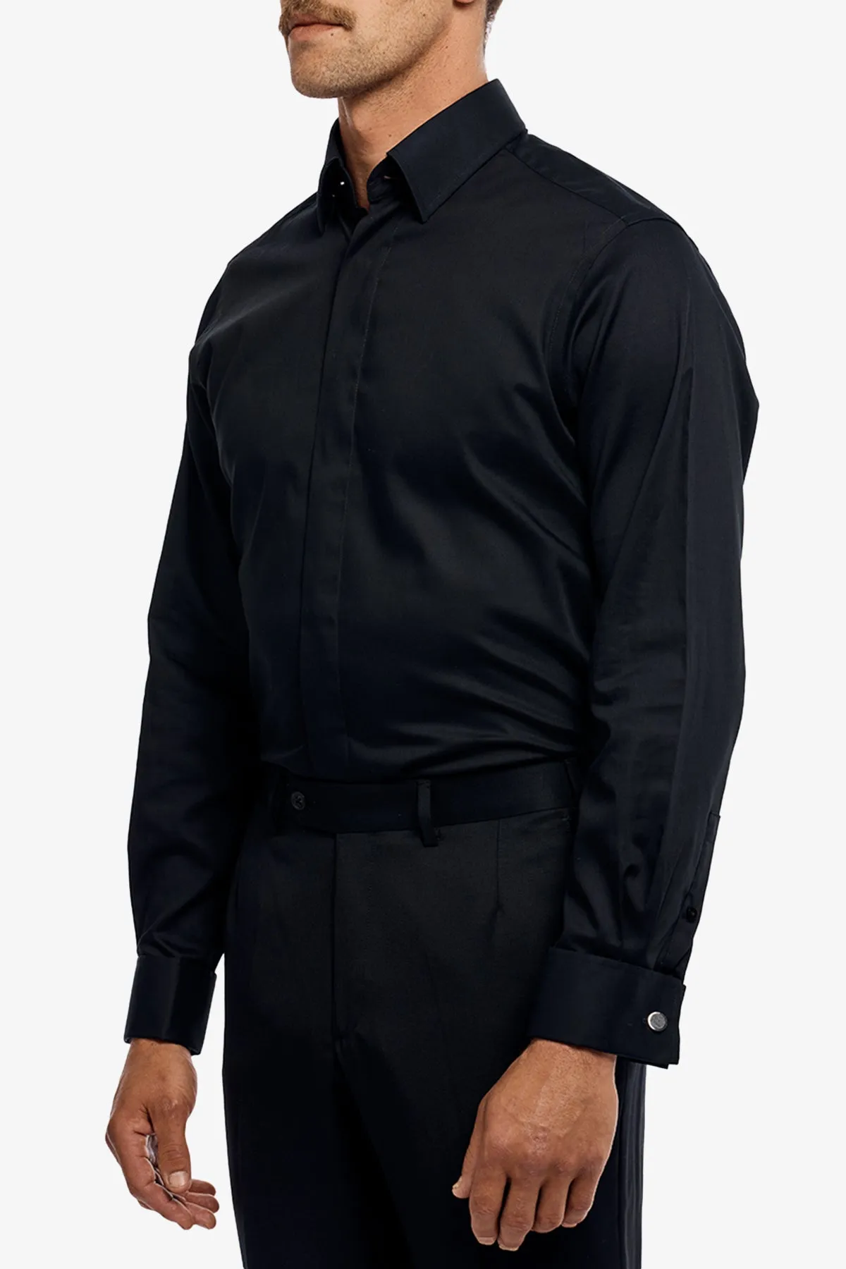 Claude fine black twill sold by Anthony Squires product image thumbnail 5