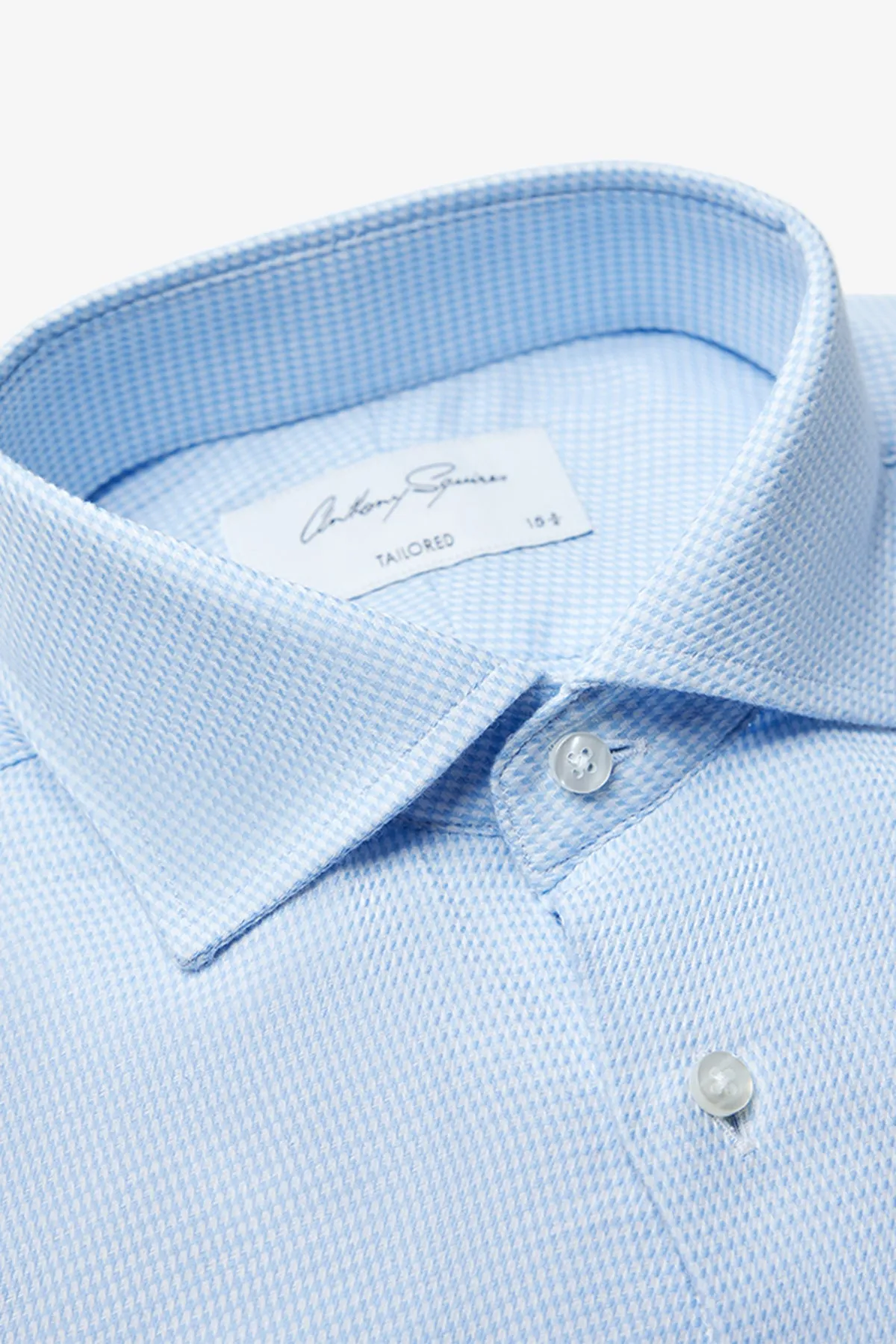 Garret - Blue fine houndstooth sold by Anthony Squires product image thumbnail 2