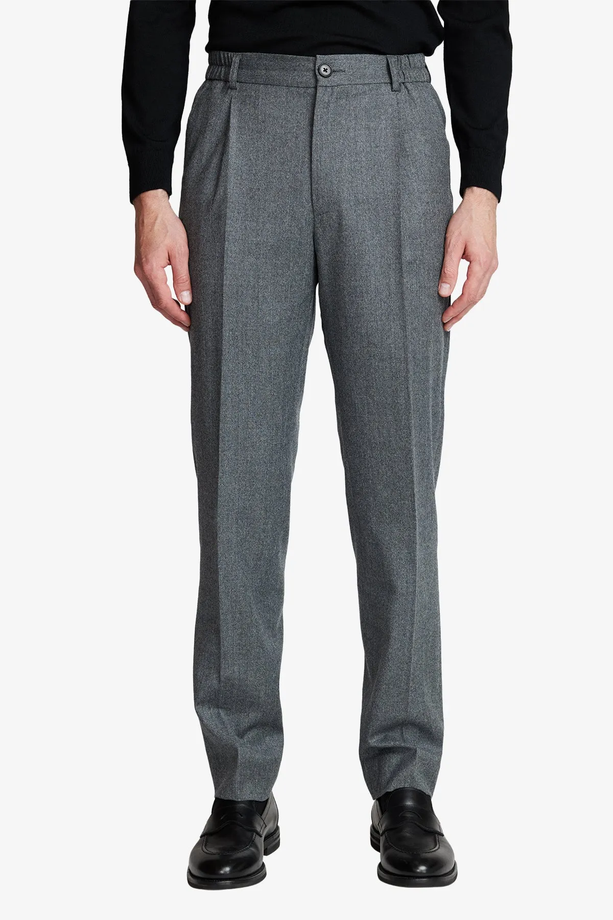 Draw - Mid Grey micro flannel sold by Anthony Squires product image thumbnail 5