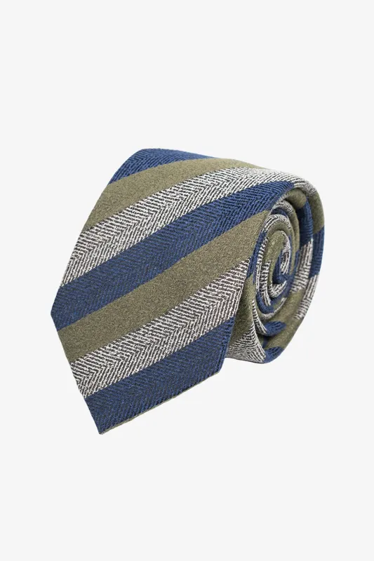 Tie - Silk multistriped sold by Anthony Squires