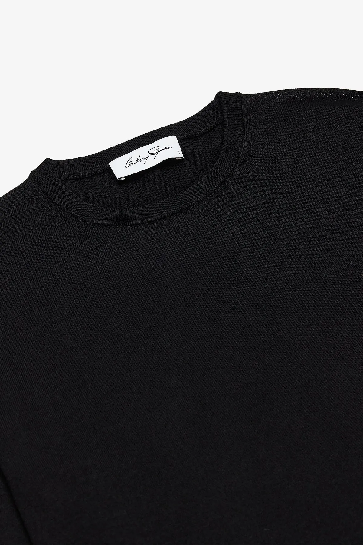 Oscar - Black Crewneck Knit sold by Anthony Squires product image thumbnail 2
