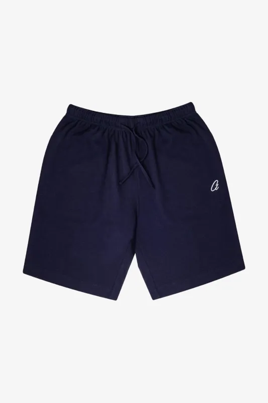 Rise - Navy Sleep Shorts sold by Anthony Squires