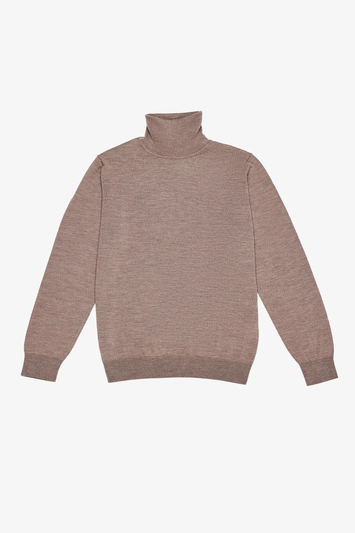 Kurt - Beige Roll-neck Knitwear sold by Anthony Squires