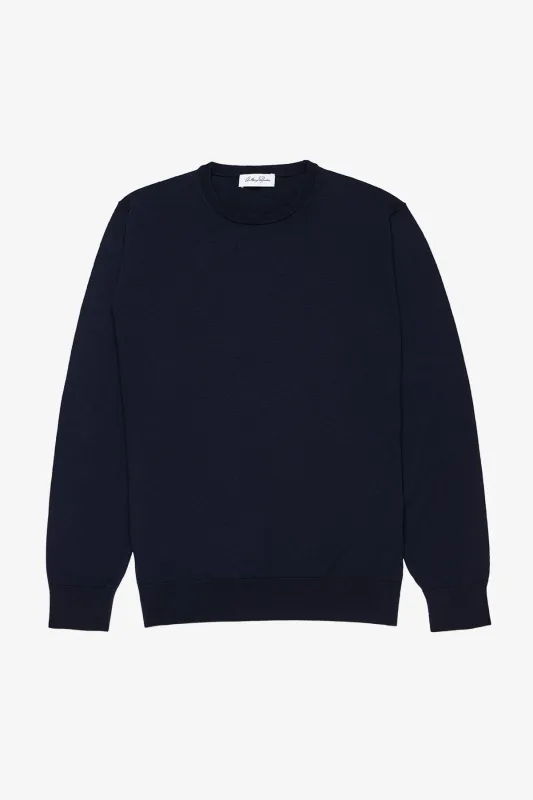 Oscar - Navy Crewneck Knit sold by Anthony Squires