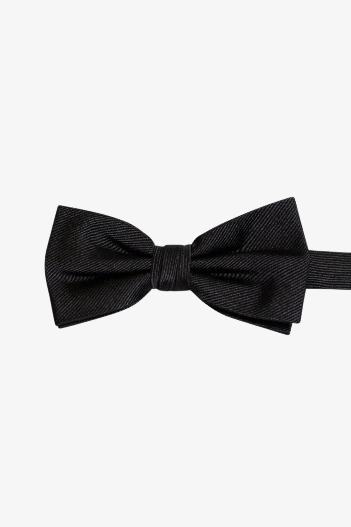 Bow tie - Black Satin sold by Anthony Squires