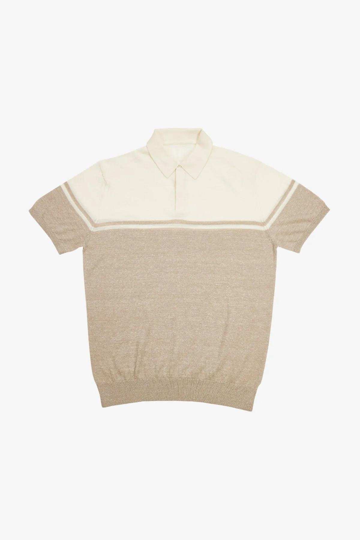 Moreschi - Beige & White Polo sold by Anthony Squires