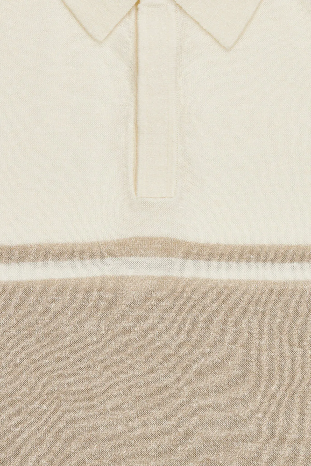 Moreschi - Beige & White Polo sold by Anthony Squires product image thumbnail 3