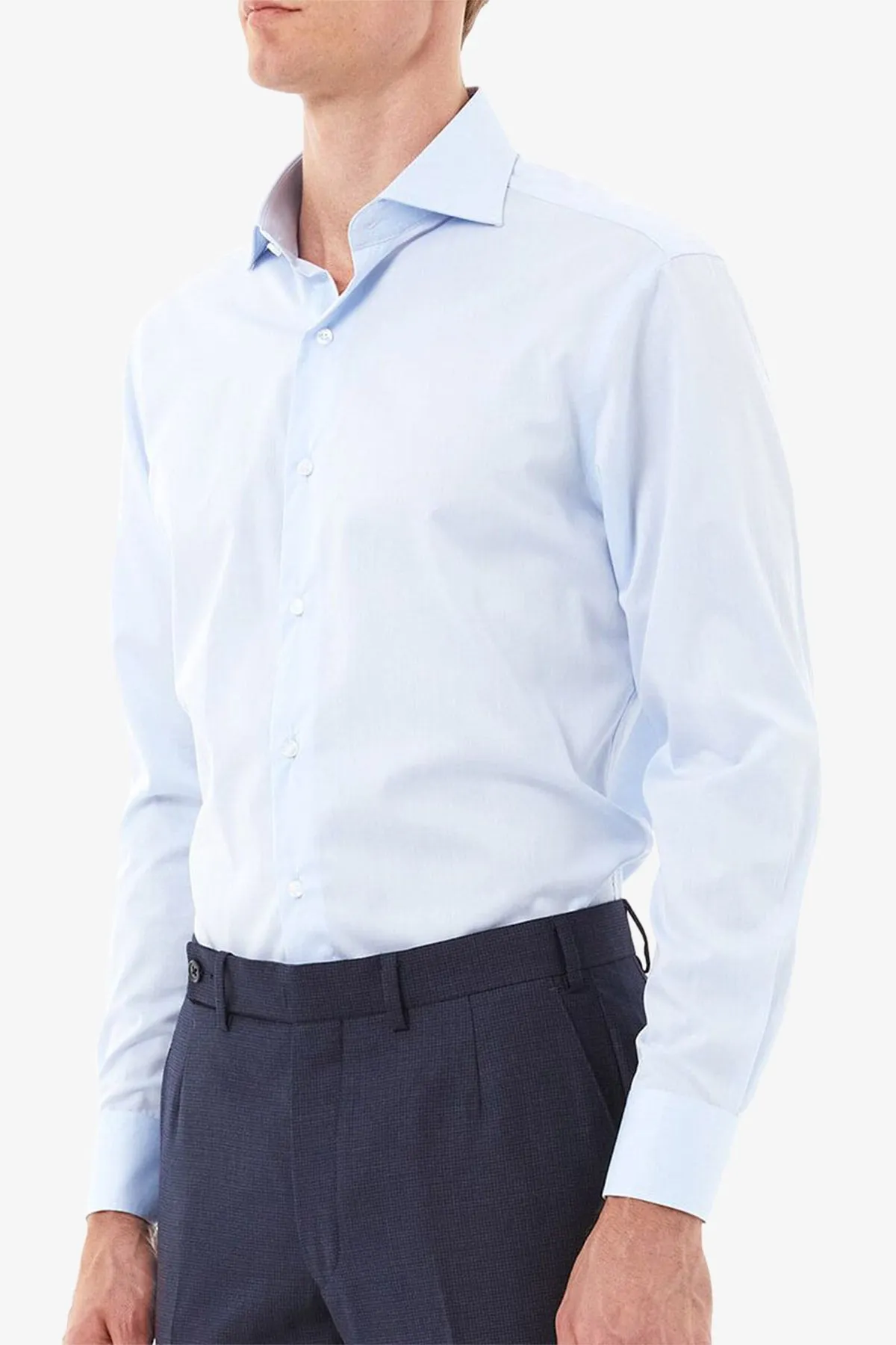 Miles - Twill Light Blue Shirt sold by Anthony Squires product image thumbnail 4