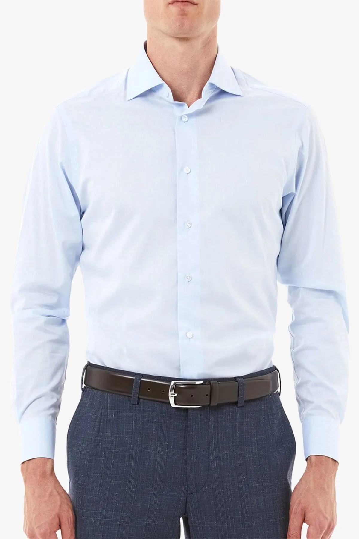 Nigel - Twill Light Blue Shirt sold by Anthony Squires product image thumbnail 3