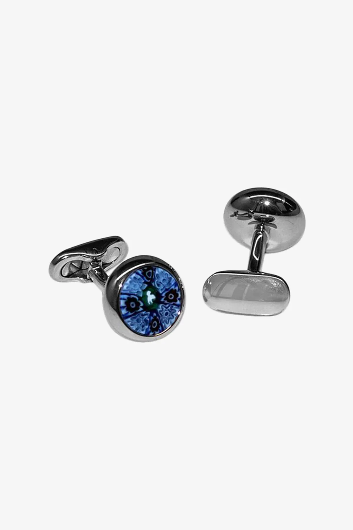 Cufflinks - Cobalt & Navy Murano Glass sold by Anthony Squires