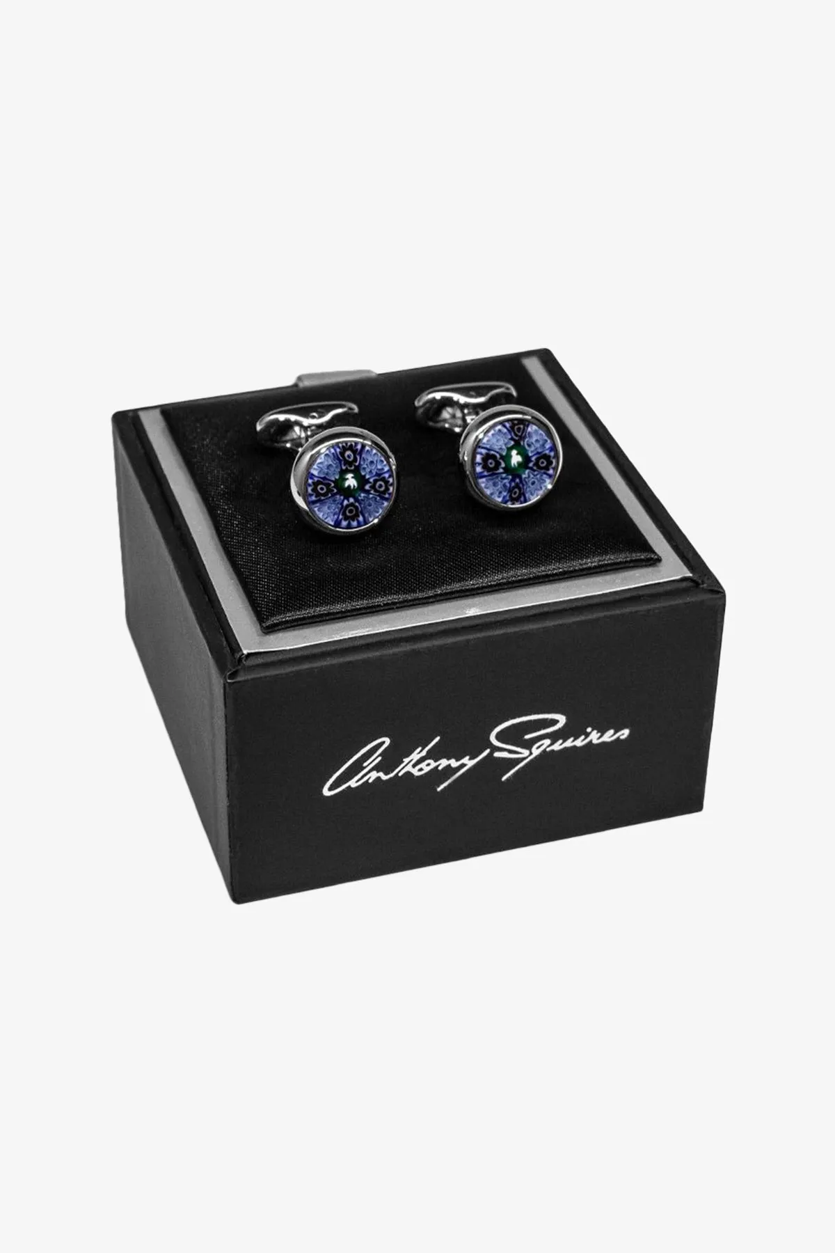 Cufflinks - Cobalt & Navy Murano Glass sold by Anthony Squires product image thumbnail 3