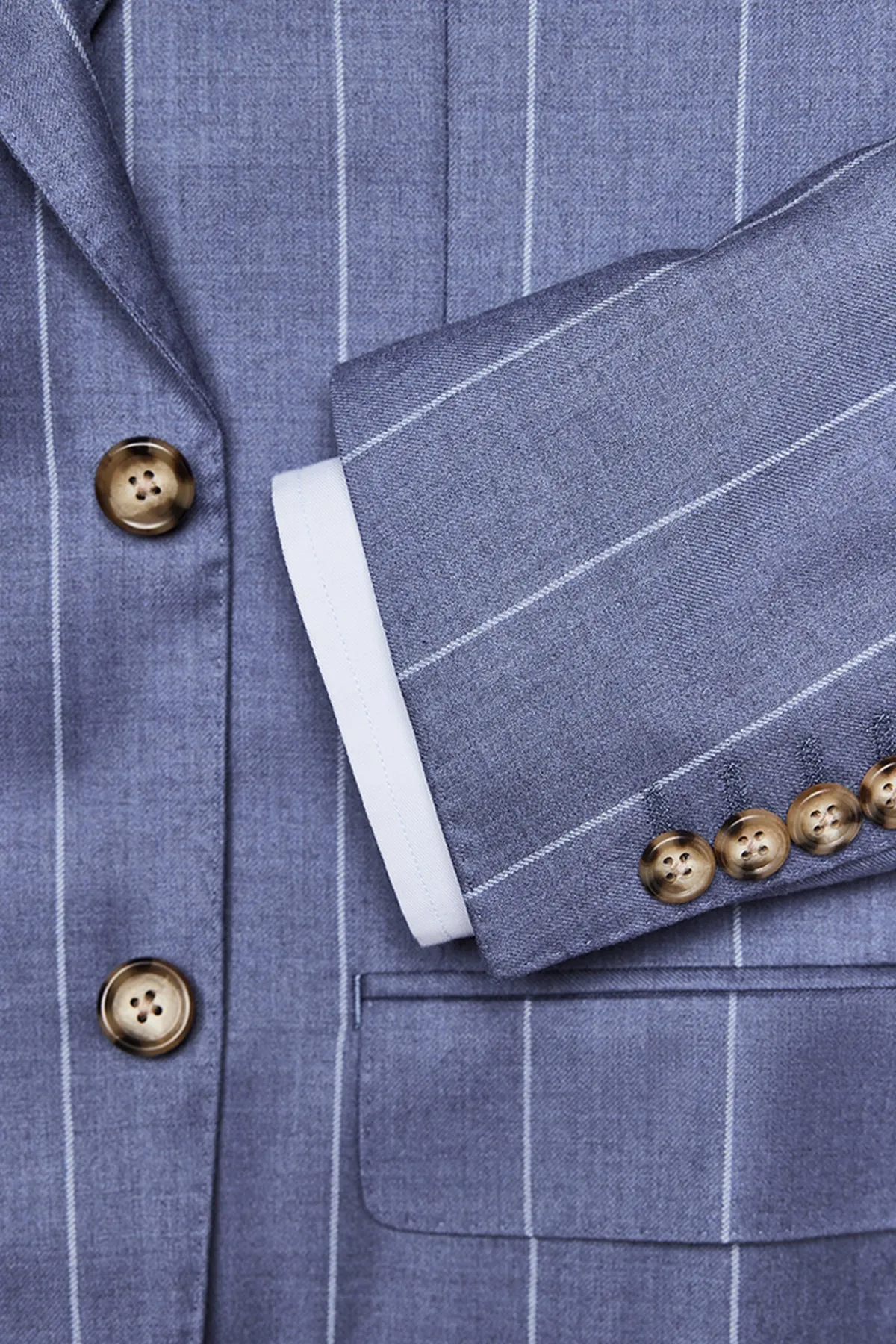 Basso - Blue chalk stripe sold by Anthony Squires product image thumbnail 3