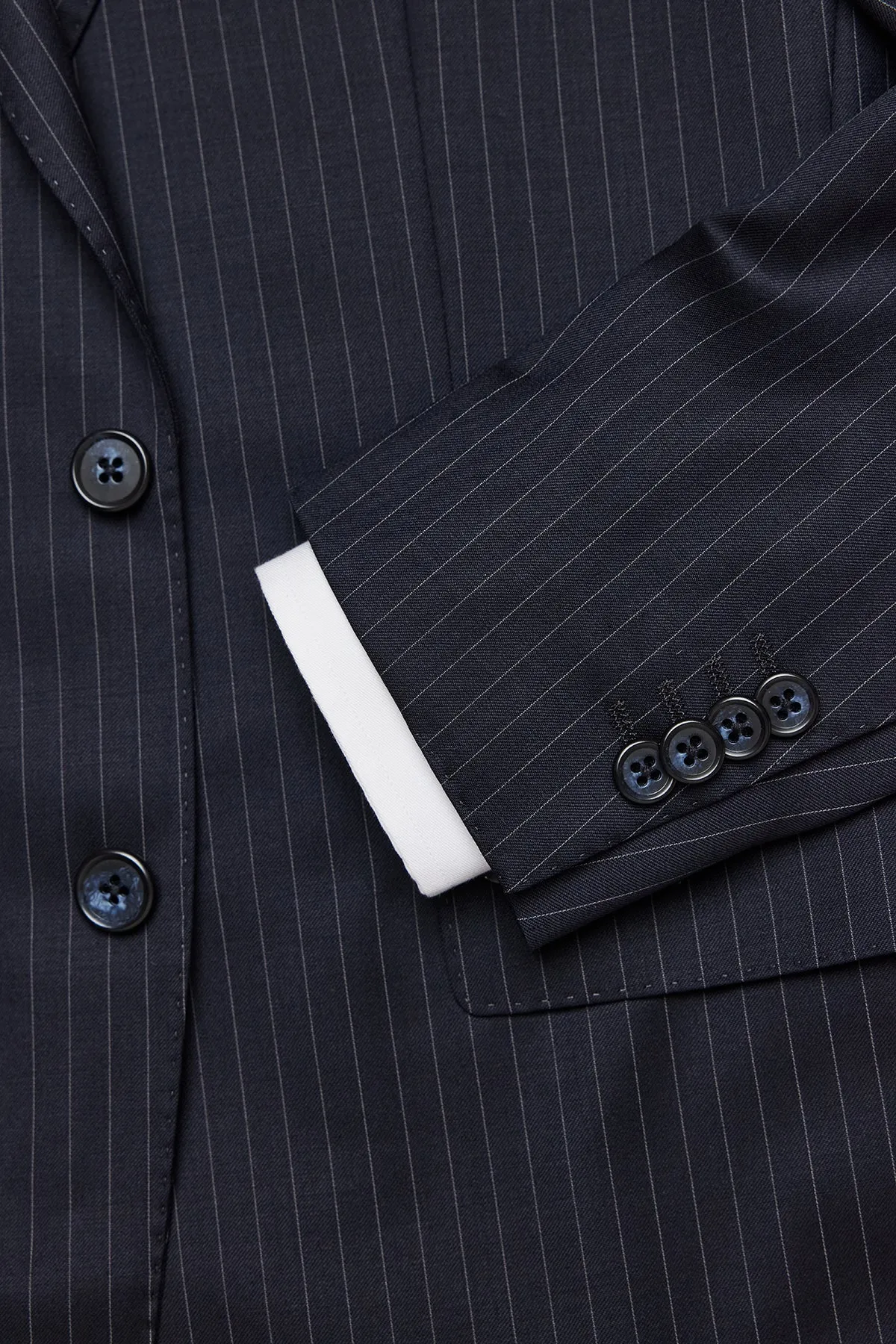 Ives - Navy stripe Suit sold by Anthony Squires product image thumbnail 3