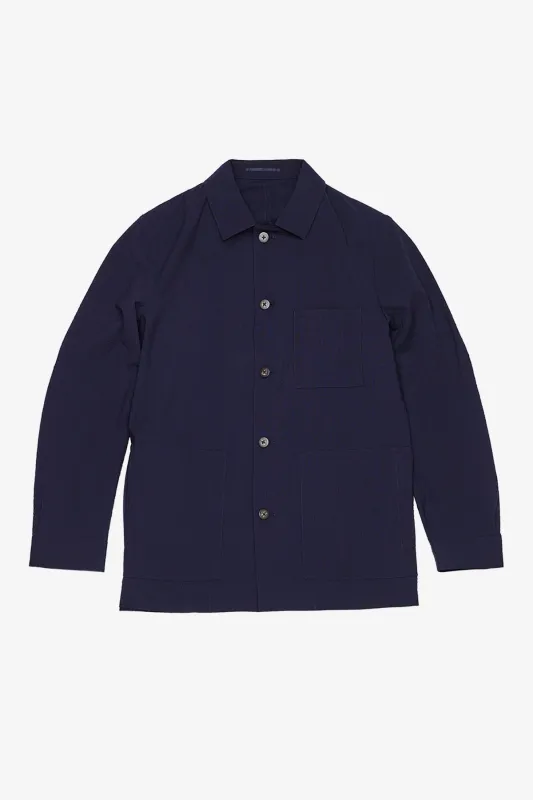 Arienzo - Navy Shirt Jacket sold by Anthony Squires