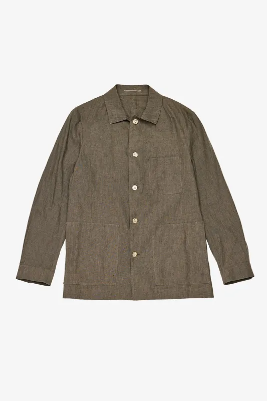 Arienzo - Khaki Shirt Jacket sold by Anthony Squires