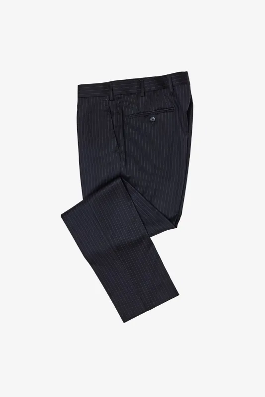 Tives - Navy stripe trouser sold by Anthony Squires