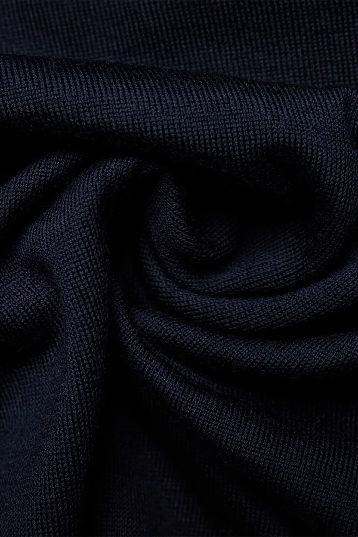 Kelvin navy L/S knit polo sold by Anthony Squires product image thumbnail 4