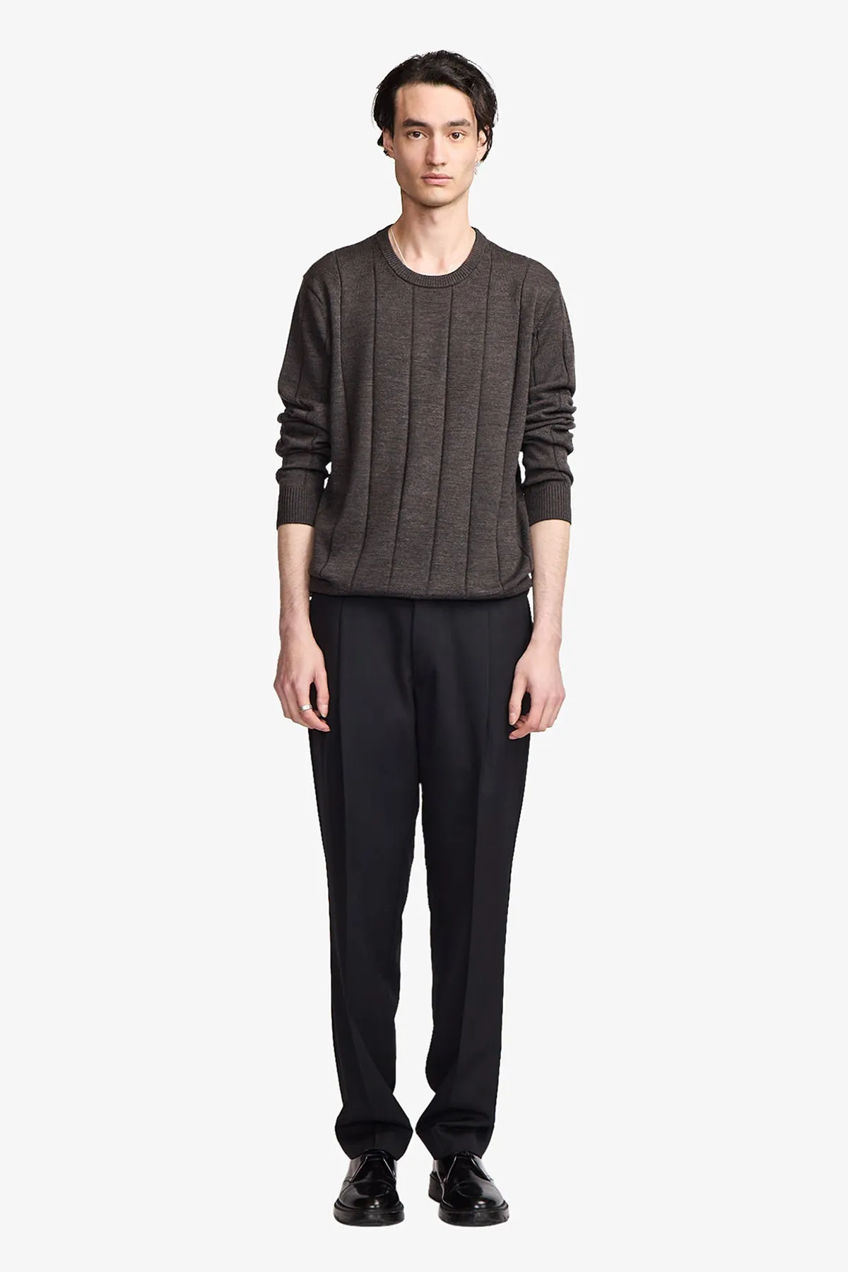 Galway brown crew knit sold by Anthony Squires product image thumbnail 5