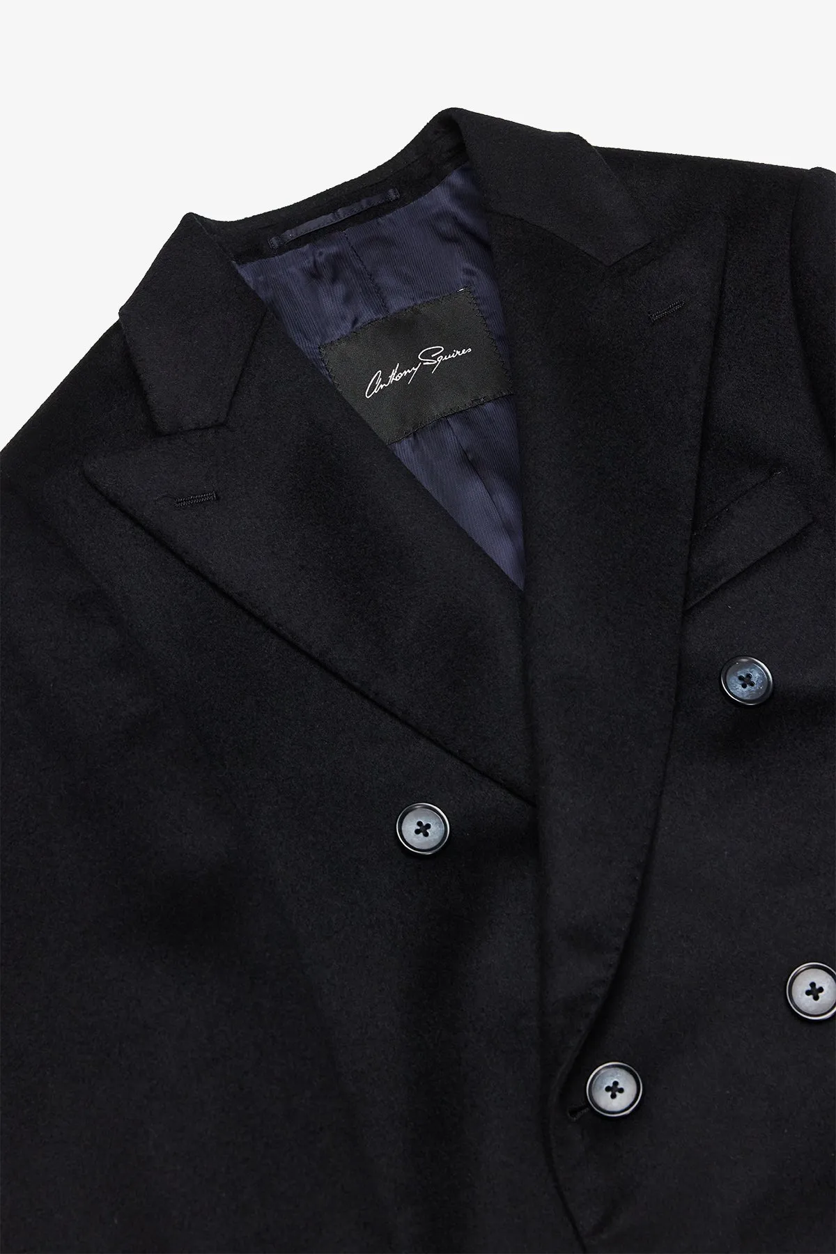 Elroy - Navy Double Breasted Overcoat sold by Anthony Squires product image thumbnail 3