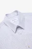 Frederic white stripe poplin shirt sold by Anthony Squires