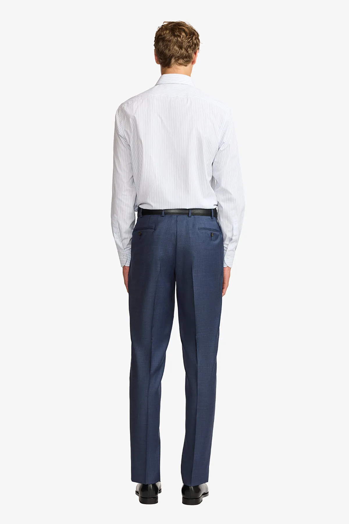 Norris formal shirt - blue stripe sold by Anthony Squires product image thumbnail 5