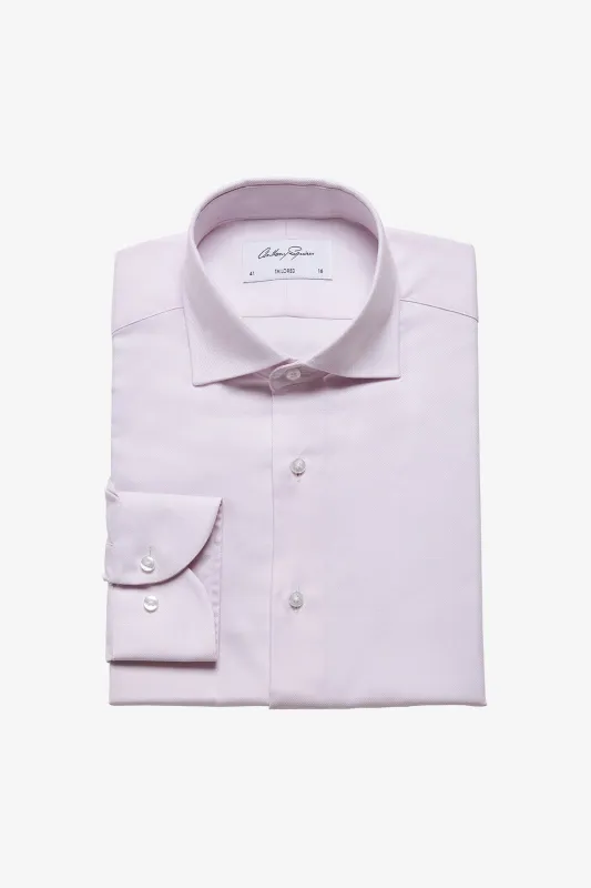 Nigel formal shirt - pink twill sold by Anthony Squires