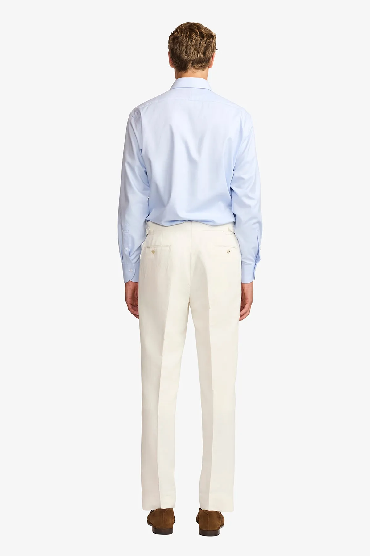 Gus formal shirt - blue twill sold by Anthony Squires product image thumbnail 5