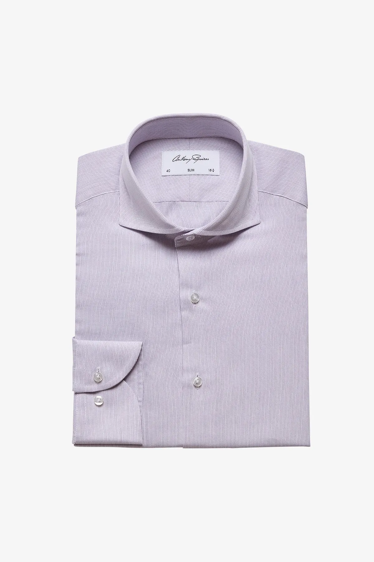 Alton formal shirt - pink microdesign sold by Anthony Squires