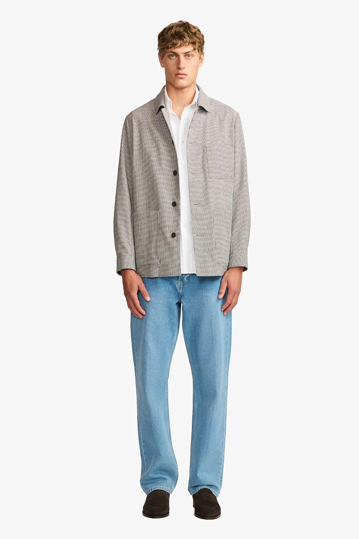 Arienzo - linen shirt jacket sold by Anthony Squires product image thumbnail 5