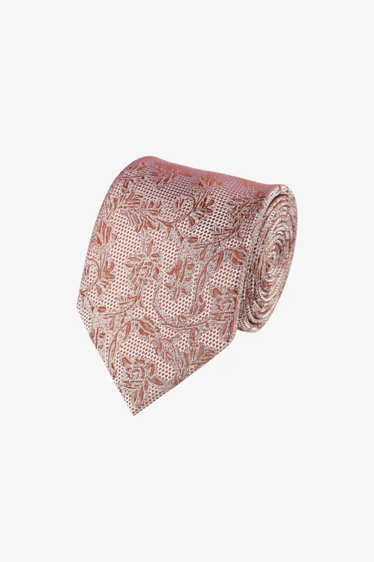 Tie - Silk pink florals sold by Anthony Squires