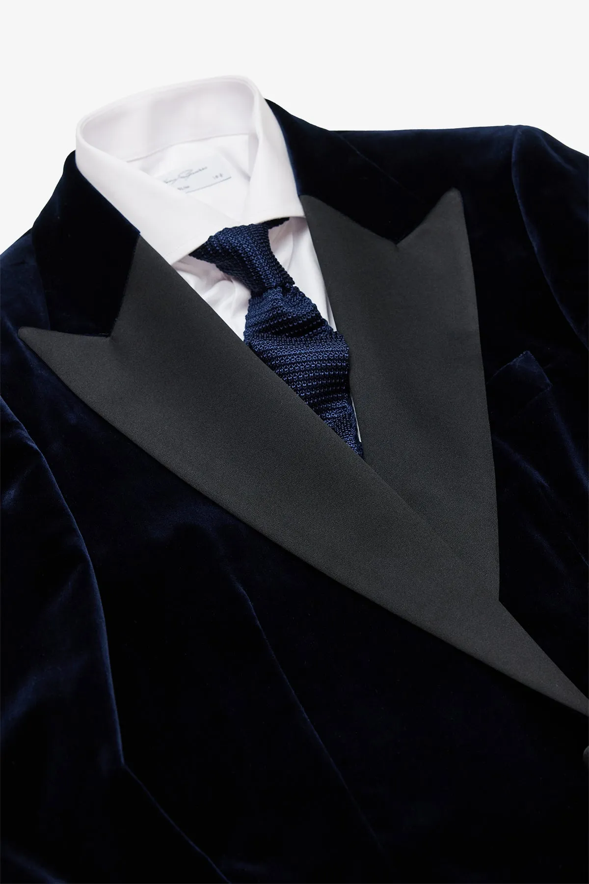 Finn Blazer - Wool In Navy Velvet sold by Anthony Squires product image thumbnail 2