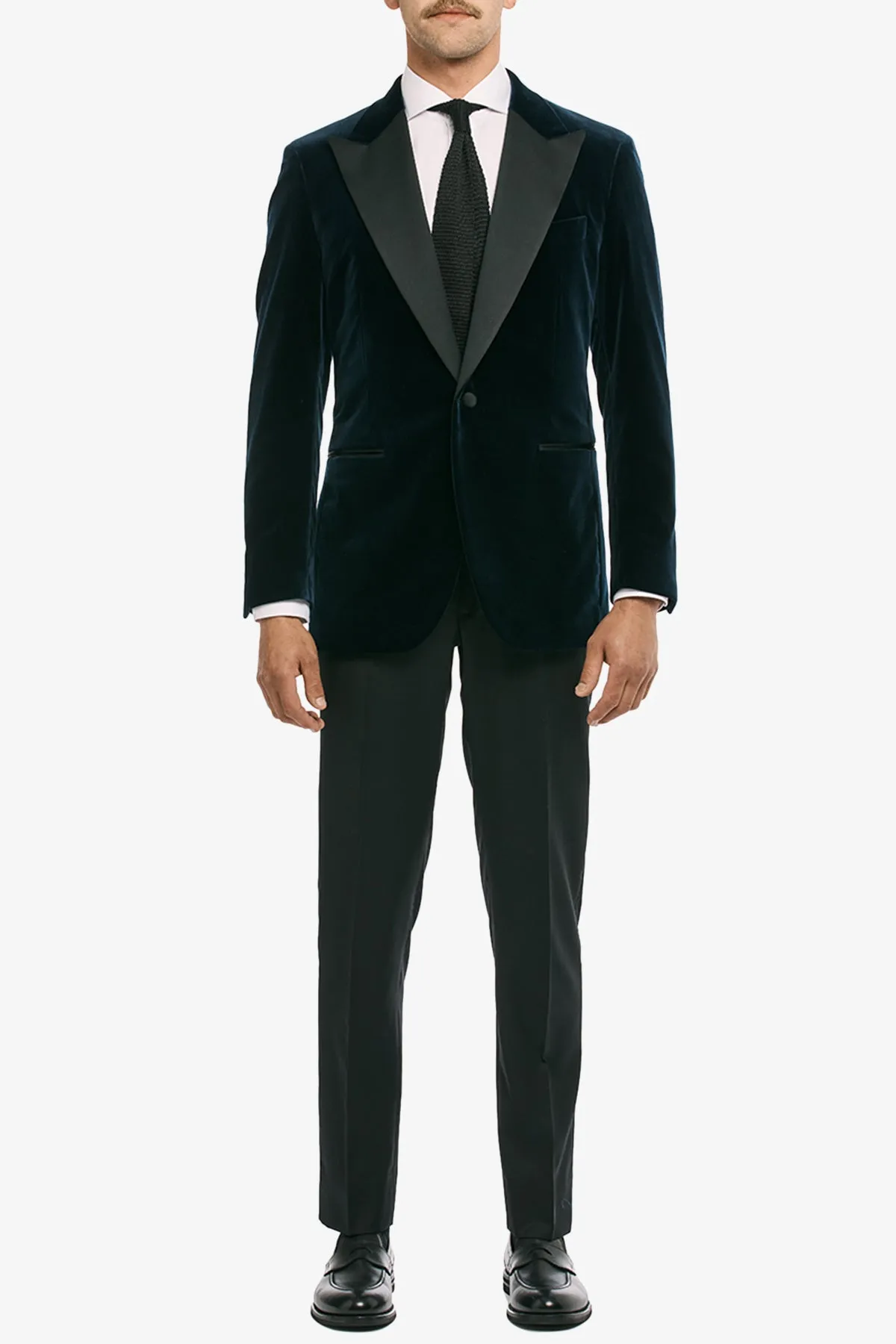 Finn Blazer - Wool In Navy Velvet sold by Anthony Squires product image thumbnail 5