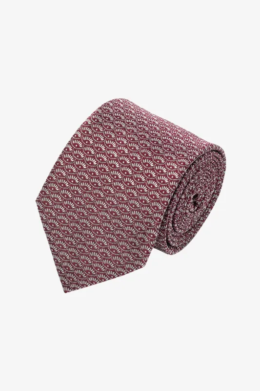 Tie - Silk dark red pattern sold by Anthony Squires