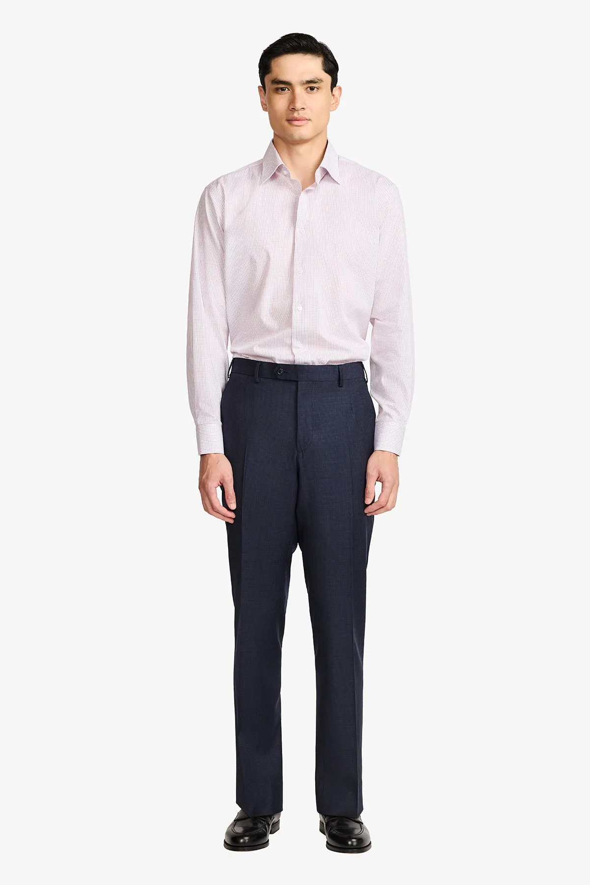 Gus Formal Shirt - Burgundy Minicheck sold by Anthony Squires product image thumbnail 2