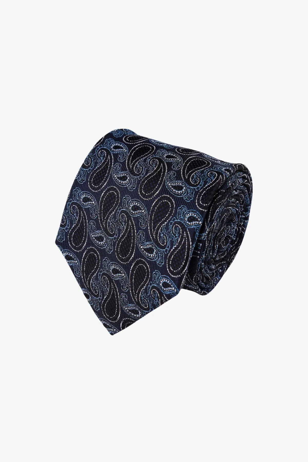 Tie - Silk Navy Paisley sold by Anthony Squires