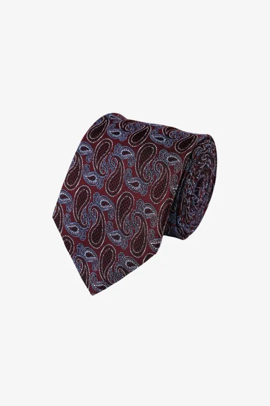 Tie - Silk Pink Paisley made by Anthony Squires