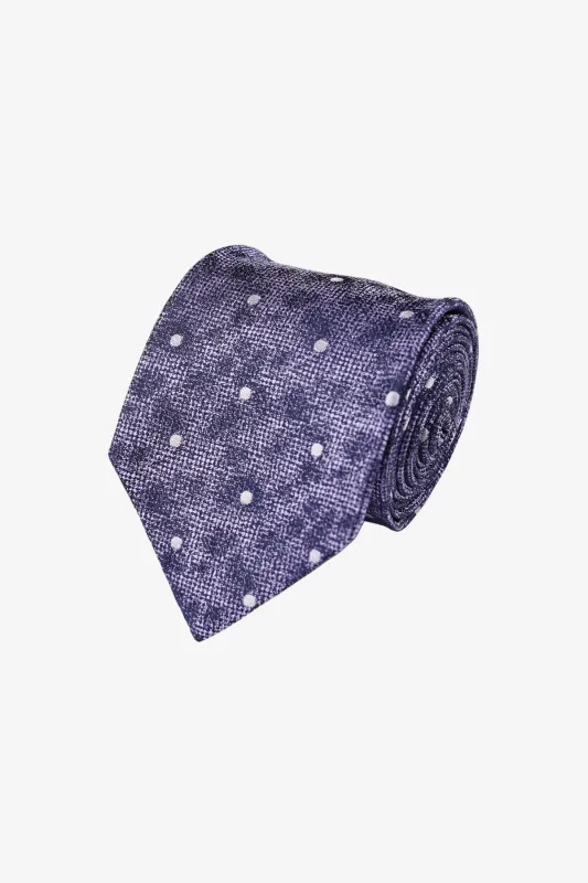 Tie - Silk Blue Pattern made by Anthony Squires