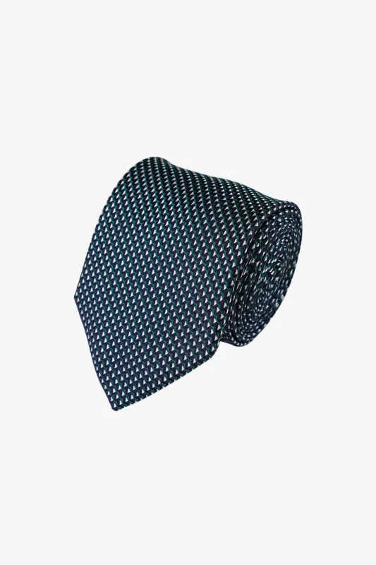 Tie - Silk Green Pattern made by Anthony Squires