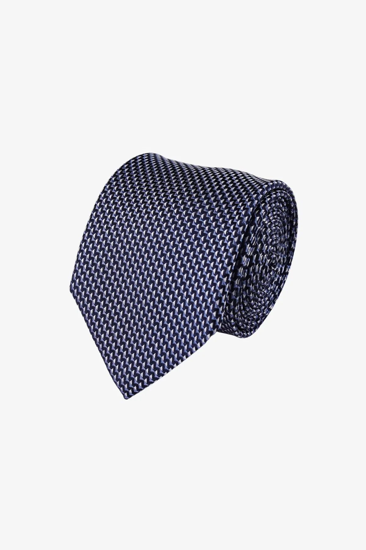 Tie - Silk Navy Pattern sold by Anthony Squires