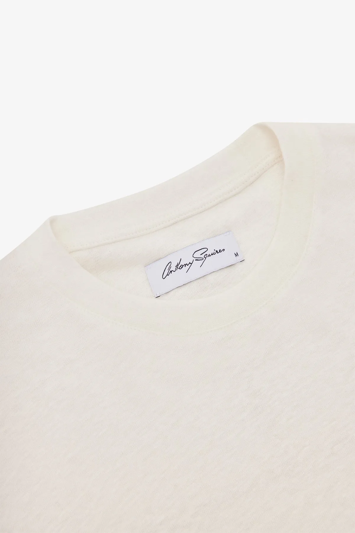Linen T-shirt - Off White sold by Anthony Squires product image thumbnail 3