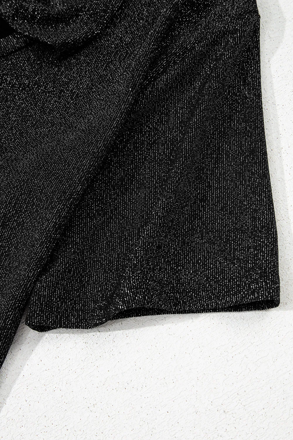 Black Bow Decor Glittery Short Sleeve Top sold by Beagle Boutique product image thumbnail 4