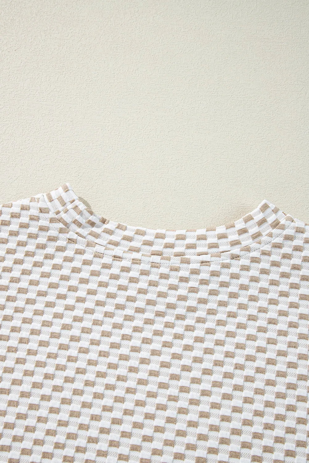 Apricot Textured Ruffled Cap Sleeve Top Shorts Set sold by Beagle Boutique product image thumbnail 5