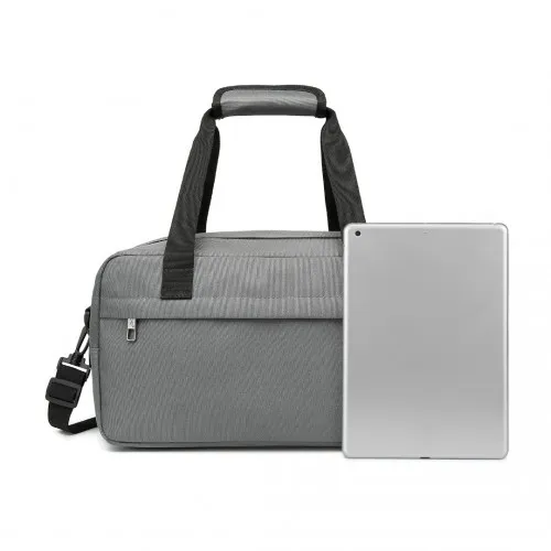 E1960S - Kono Lightweight Multi Purpose Unisex Sports Travel Duffel Bag - Grey sold by Beagle Boutique product image thumbnail 5