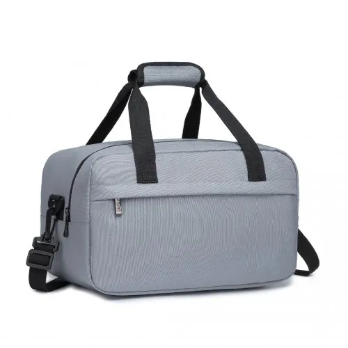 E1960S - Kono Lightweight Multi Purpose Unisex Sports Travel Duffel Bag - Light Grey sold by Beagle Boutique
